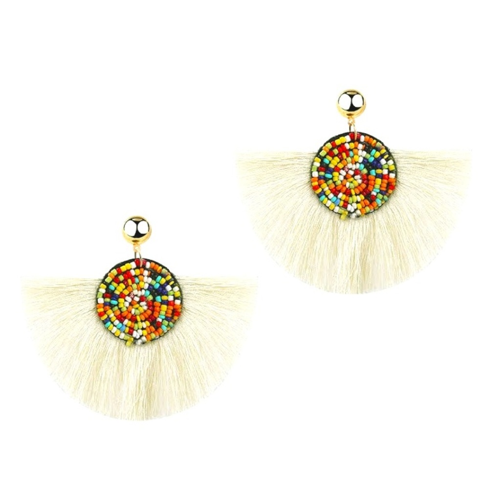 Fringe colourful earrings